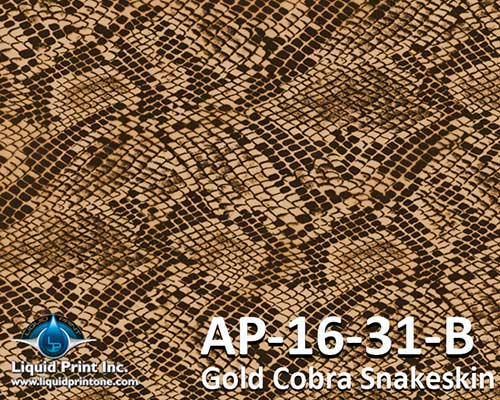 AP-16-31-B Gold Cobra Snakeskin
