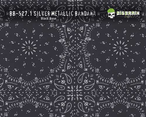 527.1 Silver Metallic Bandana