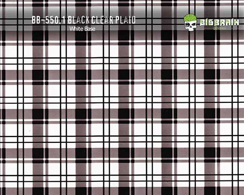 550.1 Black Clear Plaid